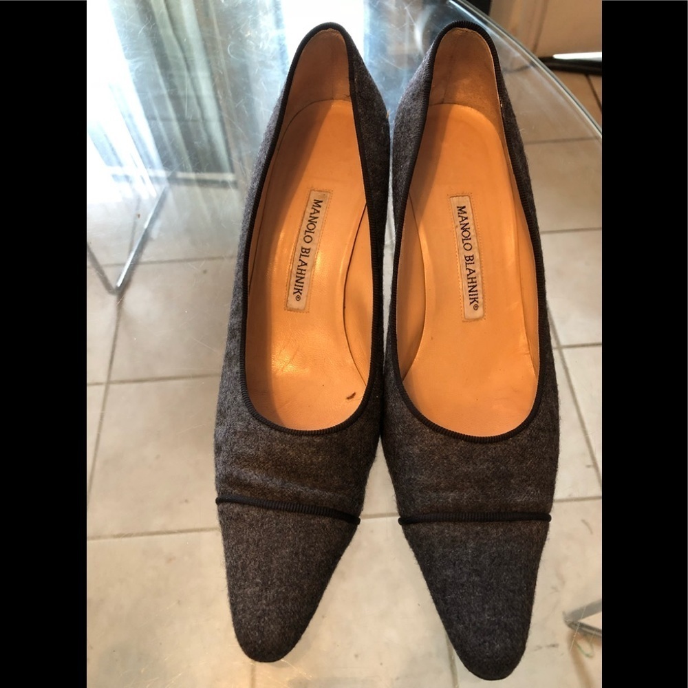 Manikin Blahnik Felt Shoes